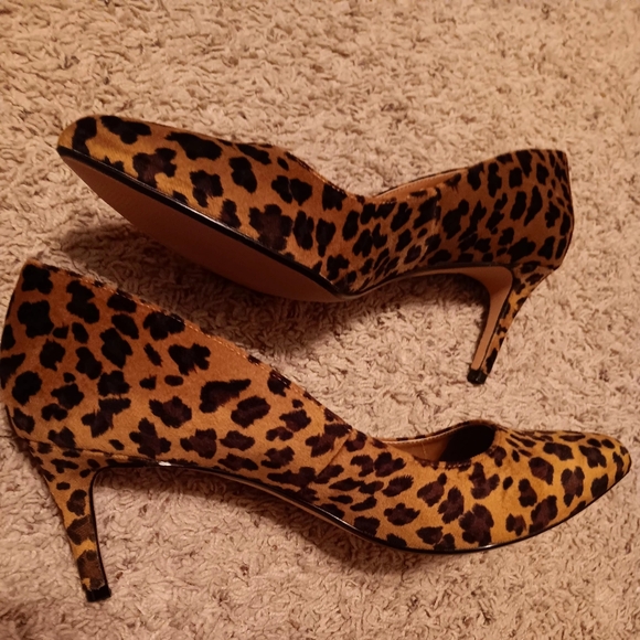 Animal Print Velour Heels 45/13 - Picture 2 of 5